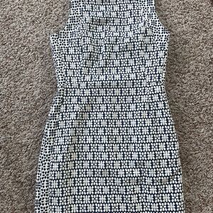 Banana Republic Black and White Daisy Mini Dress